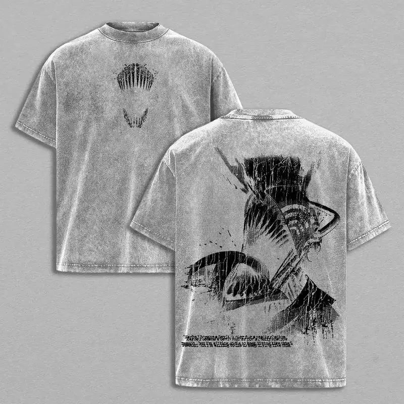 Chainsaw Man Denji Washed Oversized Tee