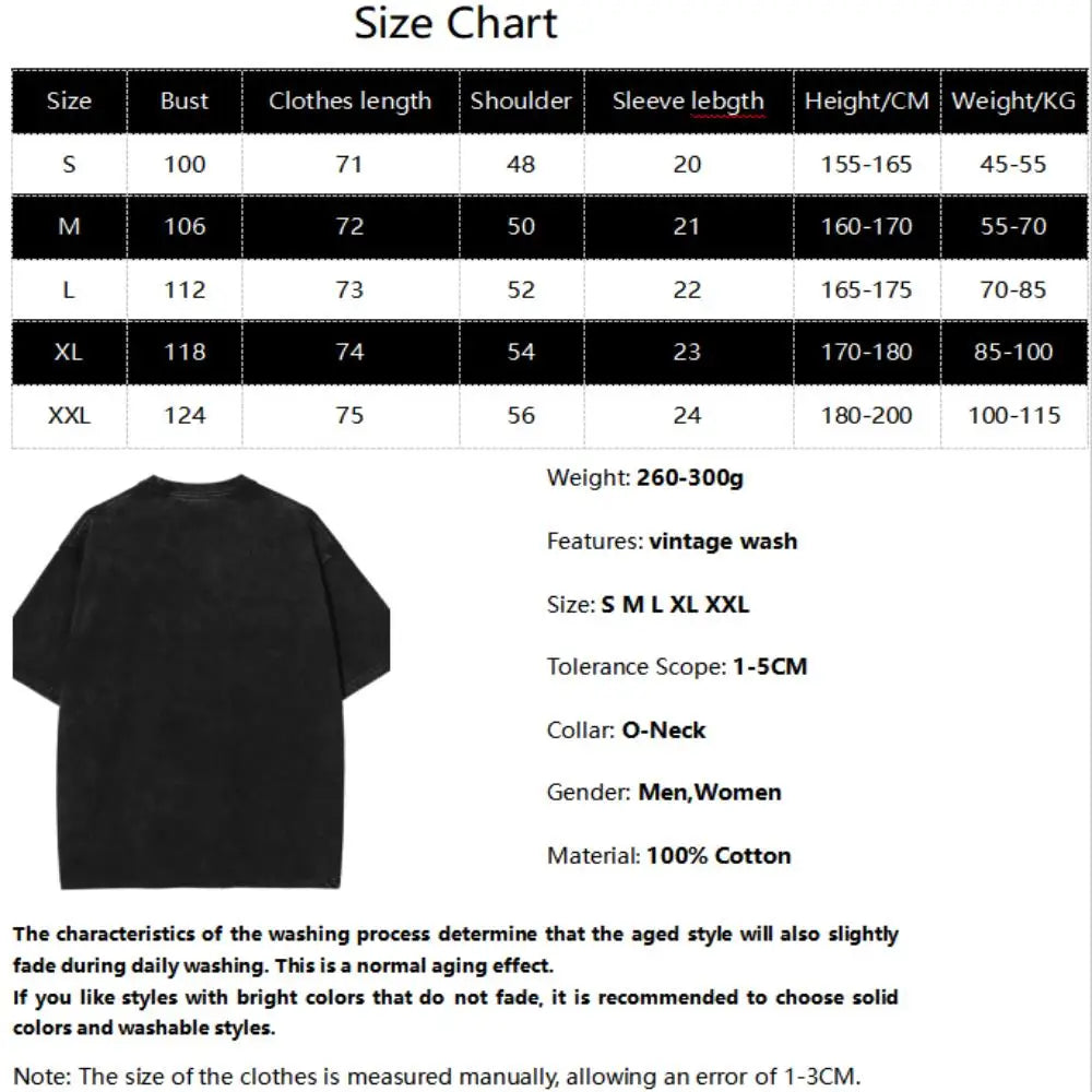 Chainsaw Man Denji Washed Oversized Tee