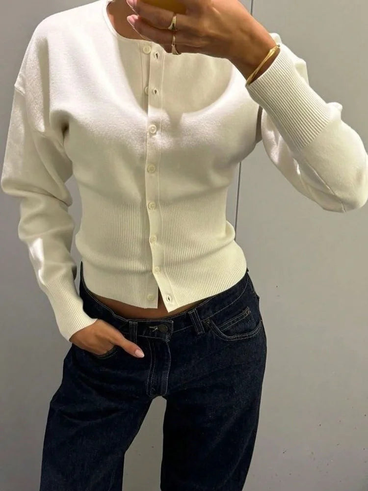 Ribbed Knit Cardigan