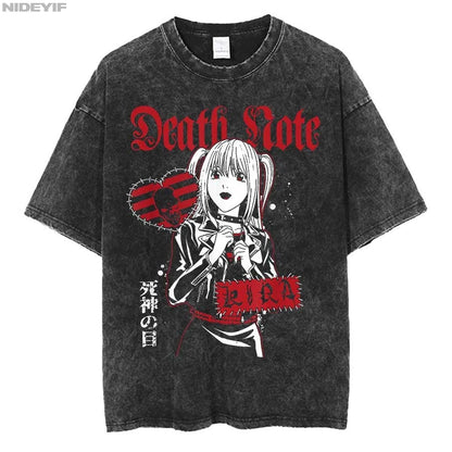 Death Note Misa Punk Collage Oversized Tee