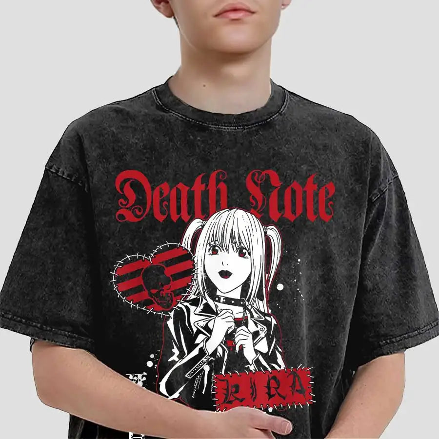 Death Note Misa Punk Collage Oversized Tee