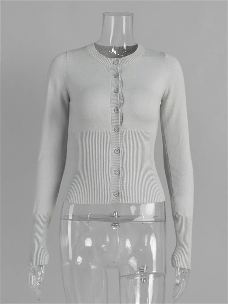 Ribbed Knit Cardigan