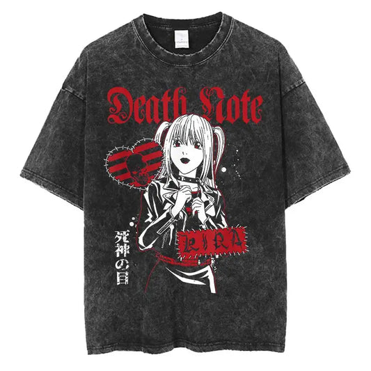 Death Note Misa Punk Collage Oversized Tee